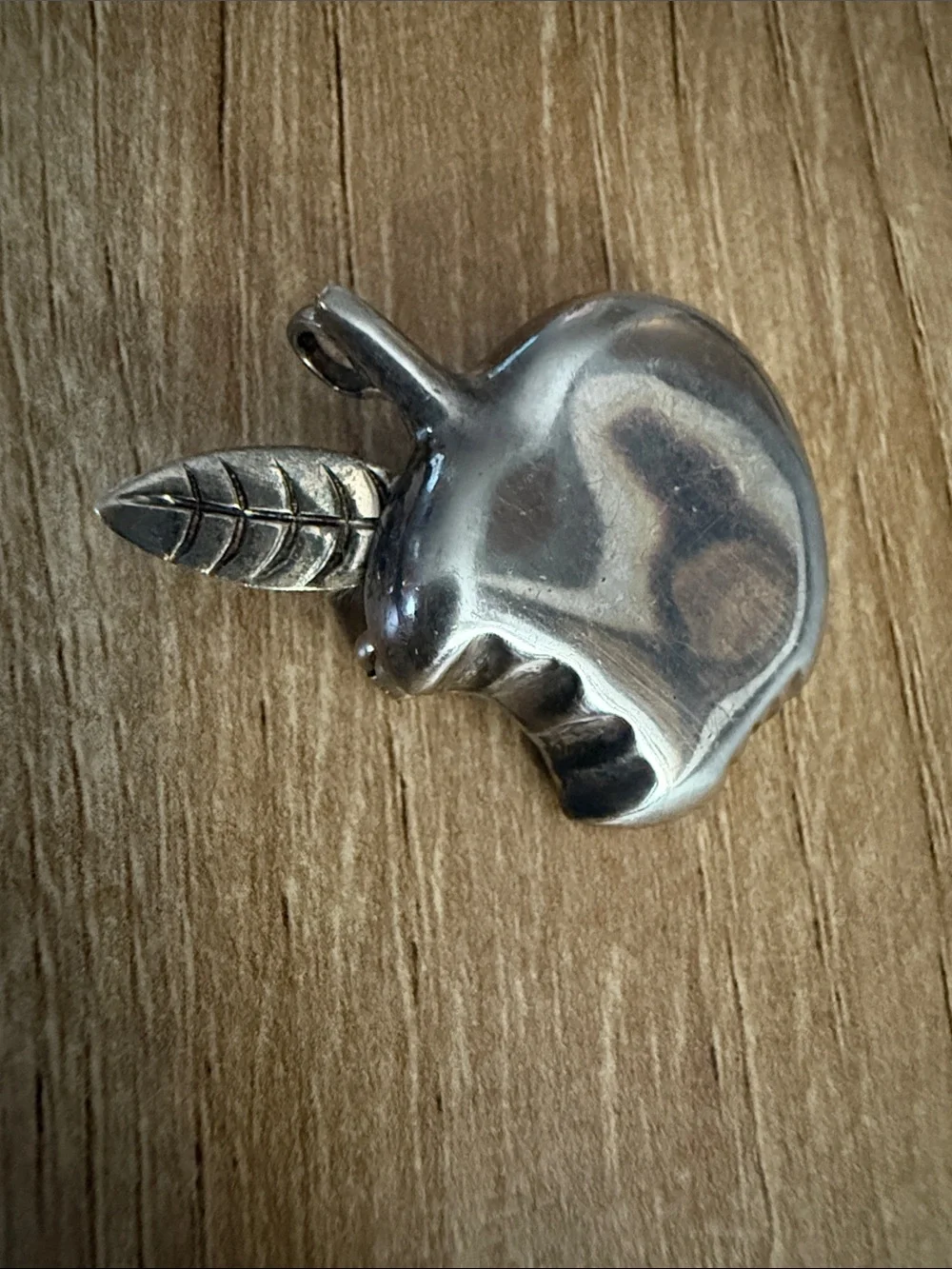 Sterling Silver Apple Leaf Pin Pendant - 925  Women's Jewelry